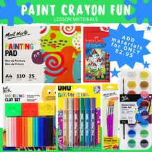 Load image into Gallery viewer, Painting & Crayon Fun Lesson