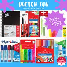 Load image into Gallery viewer, Sketch Fun Online Lesson
