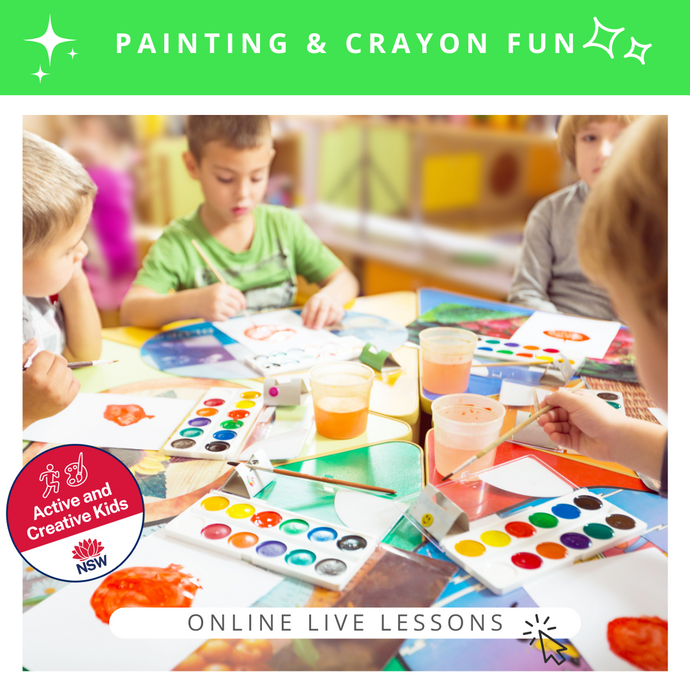Painting & Crayon Fun Online Lesson