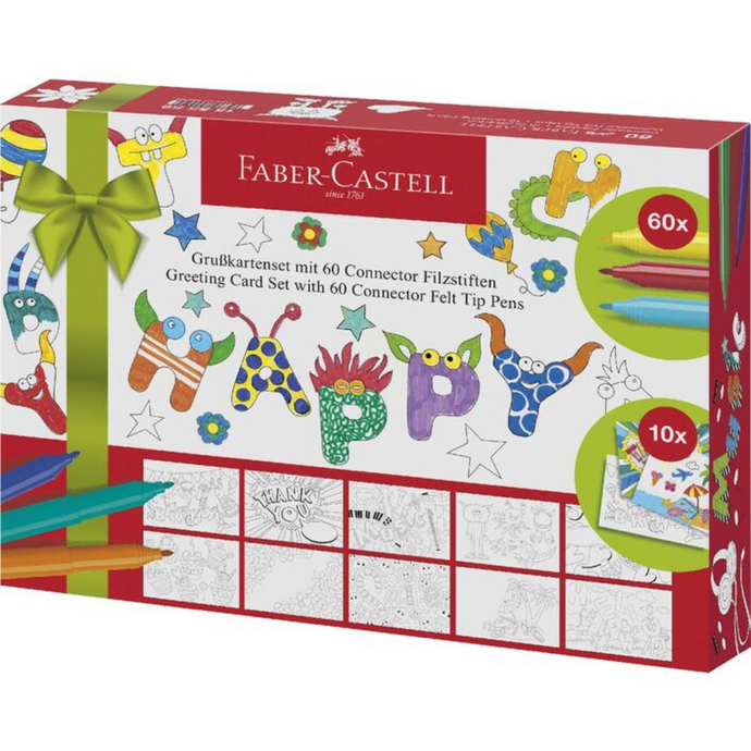 Faber-Castell Greeting Card Set with Connector Pens